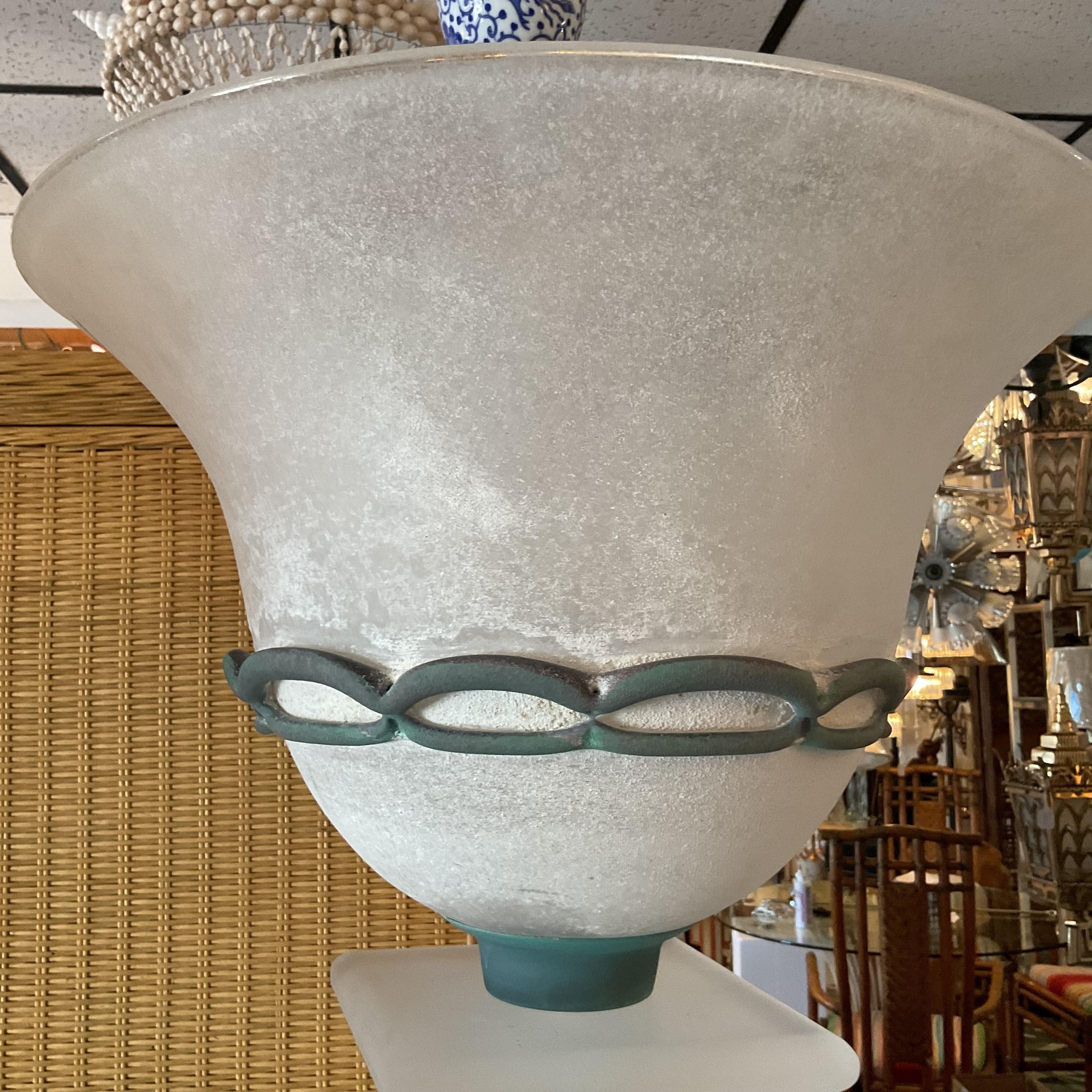 1980's Etrusken Blown Glass and Lucite Floor Lamps im Angebot 5