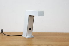 1980s Eurolicht 'Work-Sun' Angled Halogen Desk Lamp in White by Eurolicht