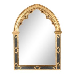 1980s Extra Large Harrison and Gil Dauphine Arch Top Gilt Mirror