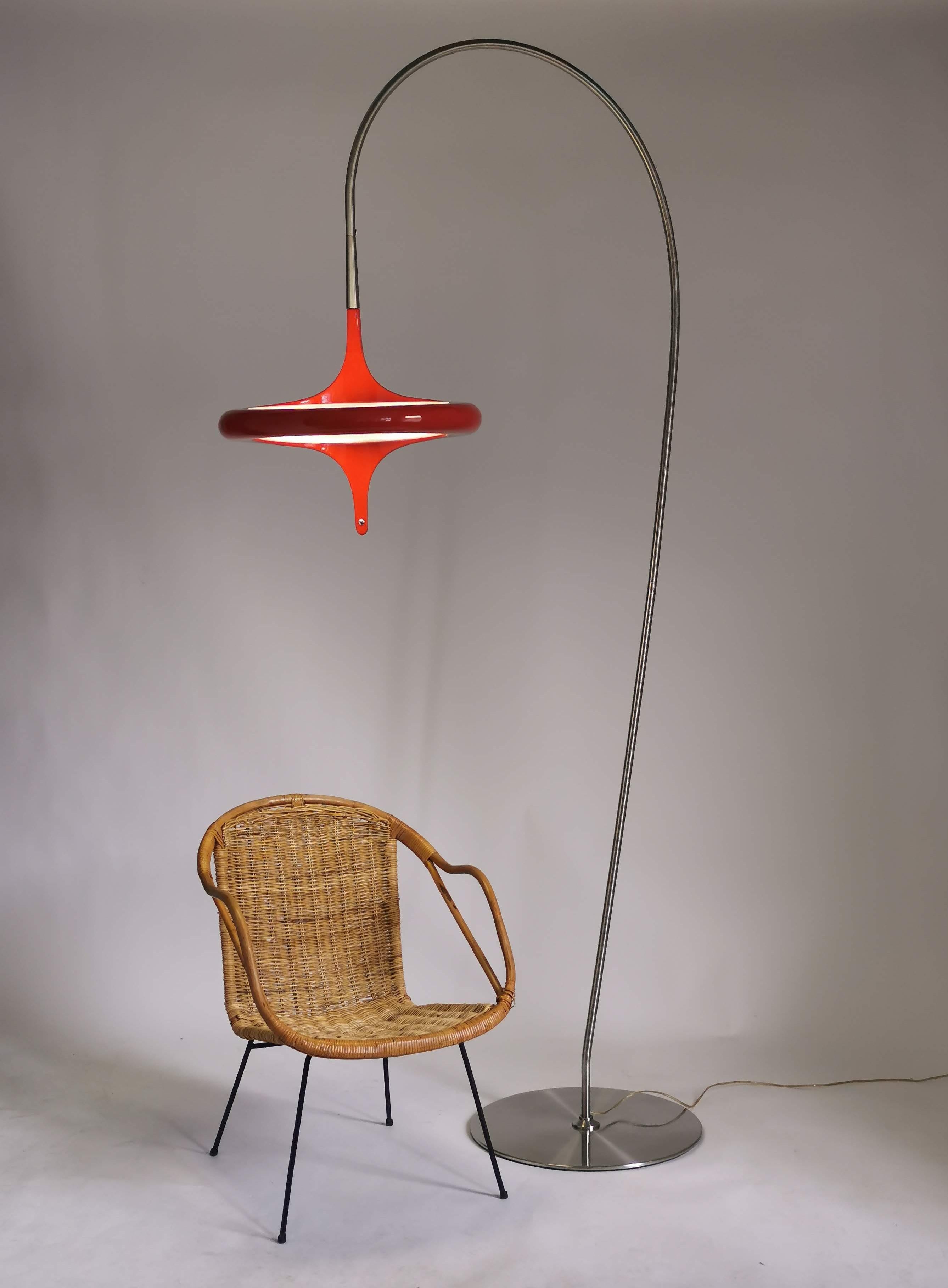 1980s Extra Tall Italian Floor Lamp Odue Astralis  by Quaia, Italy For Sale 7