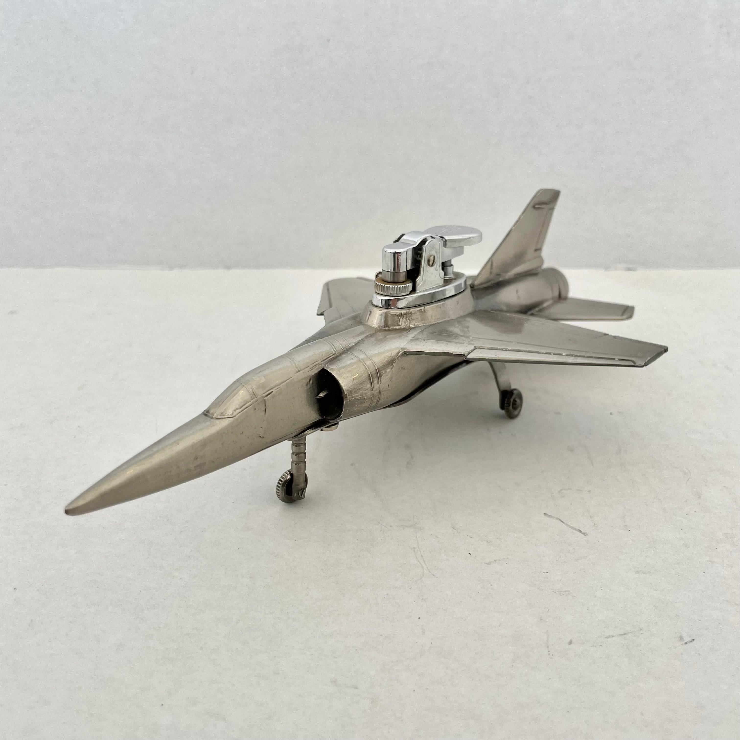 Metal 1980s F-1 Fighter Jet Lighter For Sale