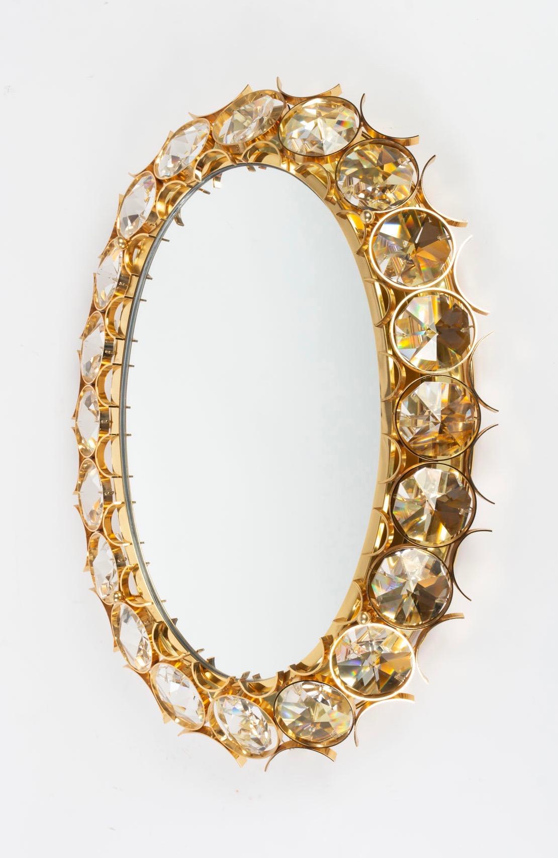 Late 20th Century 1980s Fancy Backlit Jewelry Mirror, Pair