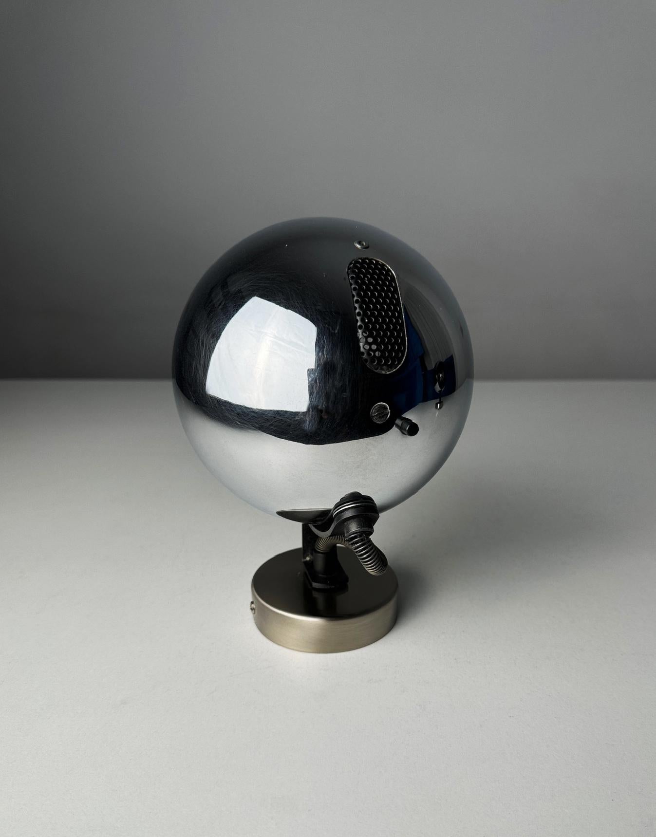 Mid-Century Modern 1980s Pair FASE Wall eyeball sconces by Gabriel Teixidó with swivel head