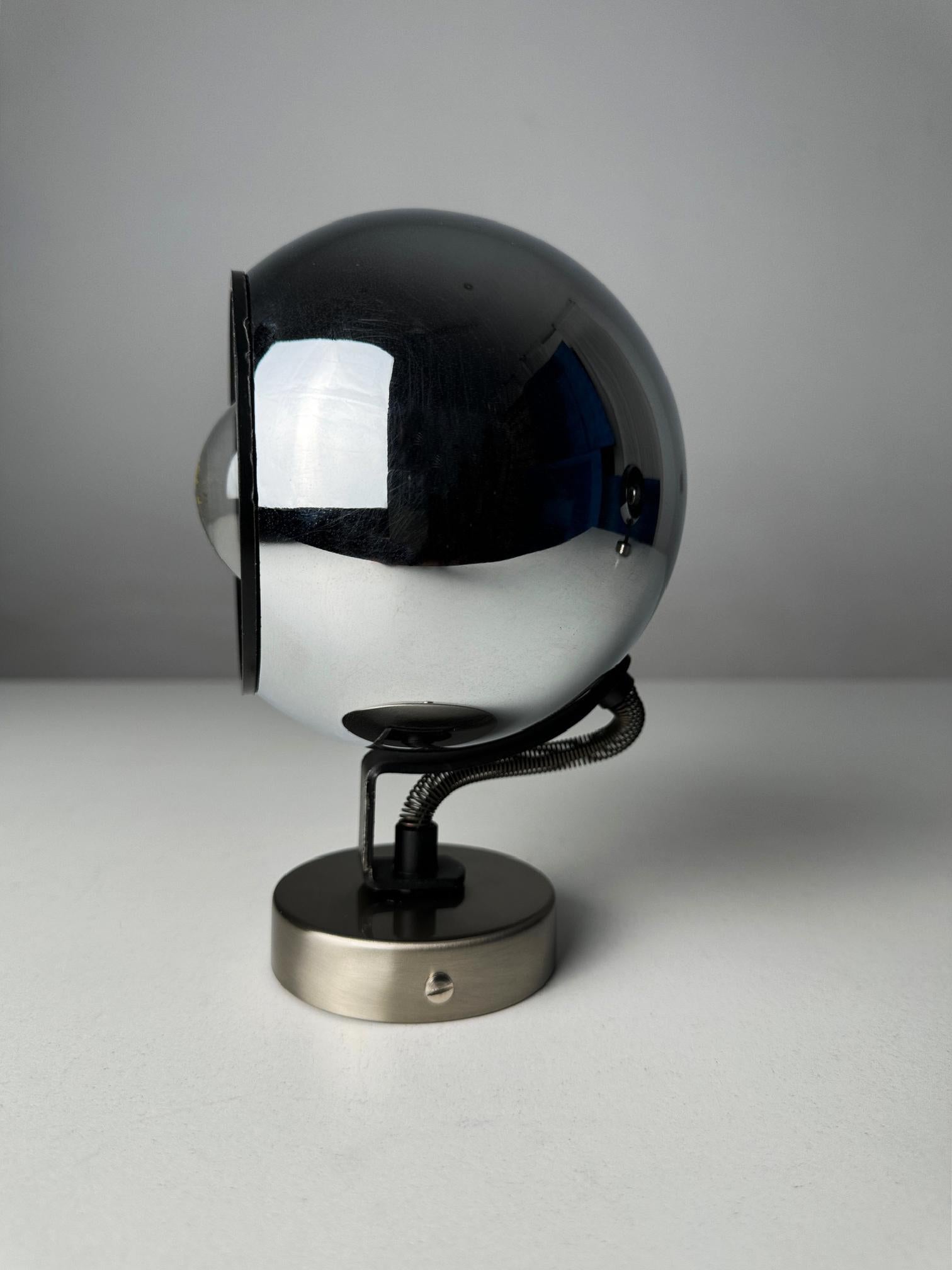 Late 20th Century 1980s Pair FASE Wall eyeball sconces by Gabriel Teixidó with swivel head