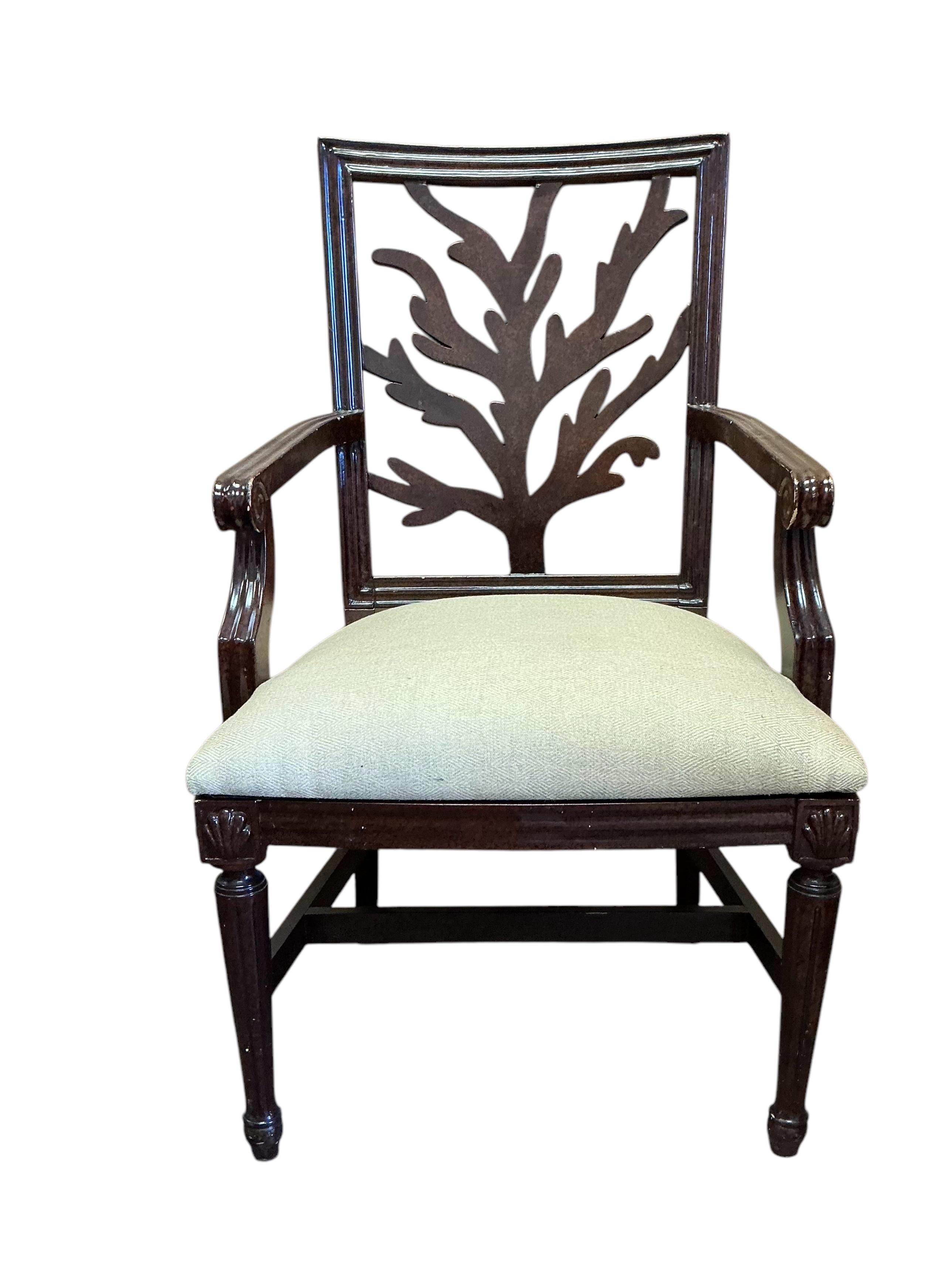 1980er Jahre Faux Schildkröte Bergere Stühle W / Coral Form zurück & geschnitzt Shells - Paar im Zustand „Gut“ im Angebot in Kennesaw, GA