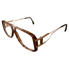 1980s Faux Tortoiseshell Acetate Sunglasses by Karl Lagerfeld