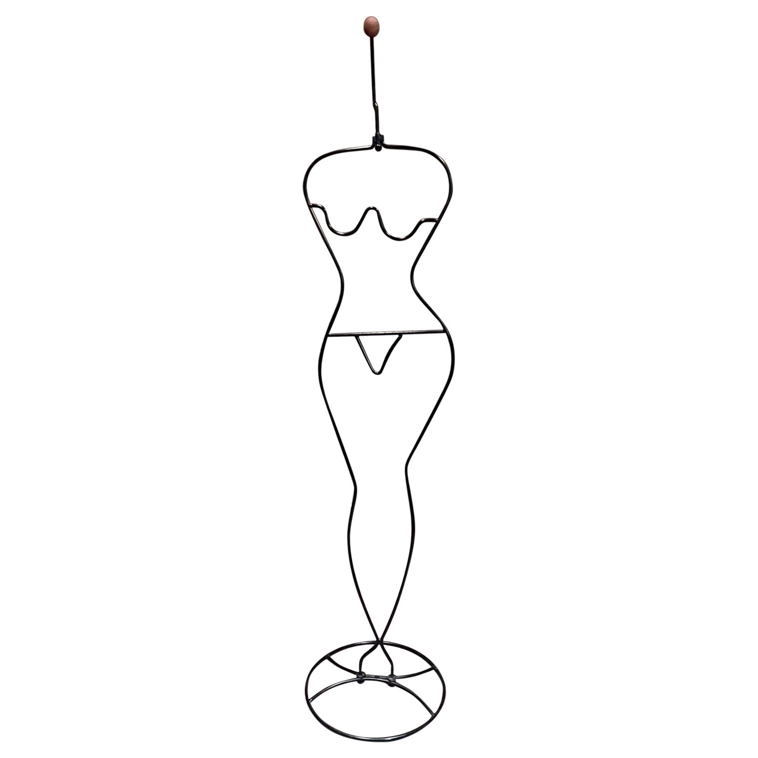 Valet de chambre femme des années 1980 Metal Art tubulaire Häpen Ehlén Johansson Ikea Suède
