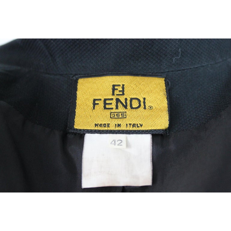1980s Fendi Black Pique Cotton Short Sleeves Bolero Jacket At 1stdibs