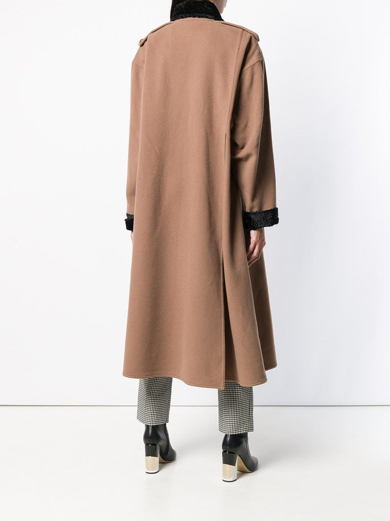 1980s Fendi Camel Color Wool and Cashmere Coat at 1stDibs