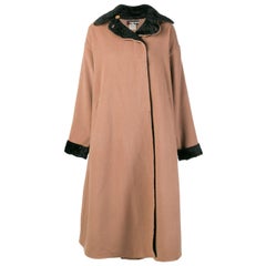 1980s Fendi Camel Color Wool and Cashmere Coat