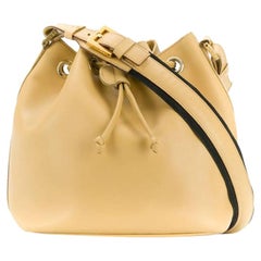 Vintage 1980s Fendi Cream Color Bucket Bag