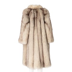 1980s Fendi silver fox fur coat