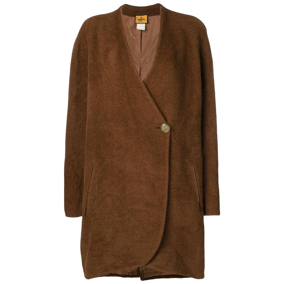 1980s Fendi Single Button Coat