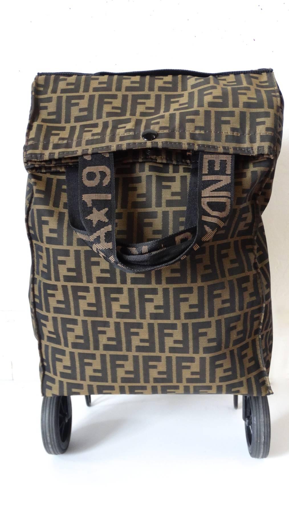 Travel in style with this amazing 1980s Fendi Zucca print 