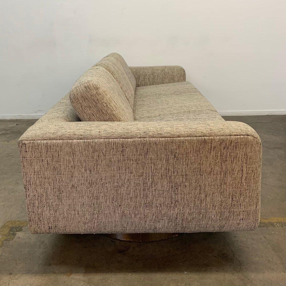 brown tweed couch