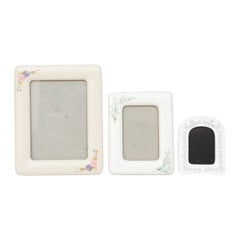 1980’s Floral Ceramic Photo Frames - Set of 3