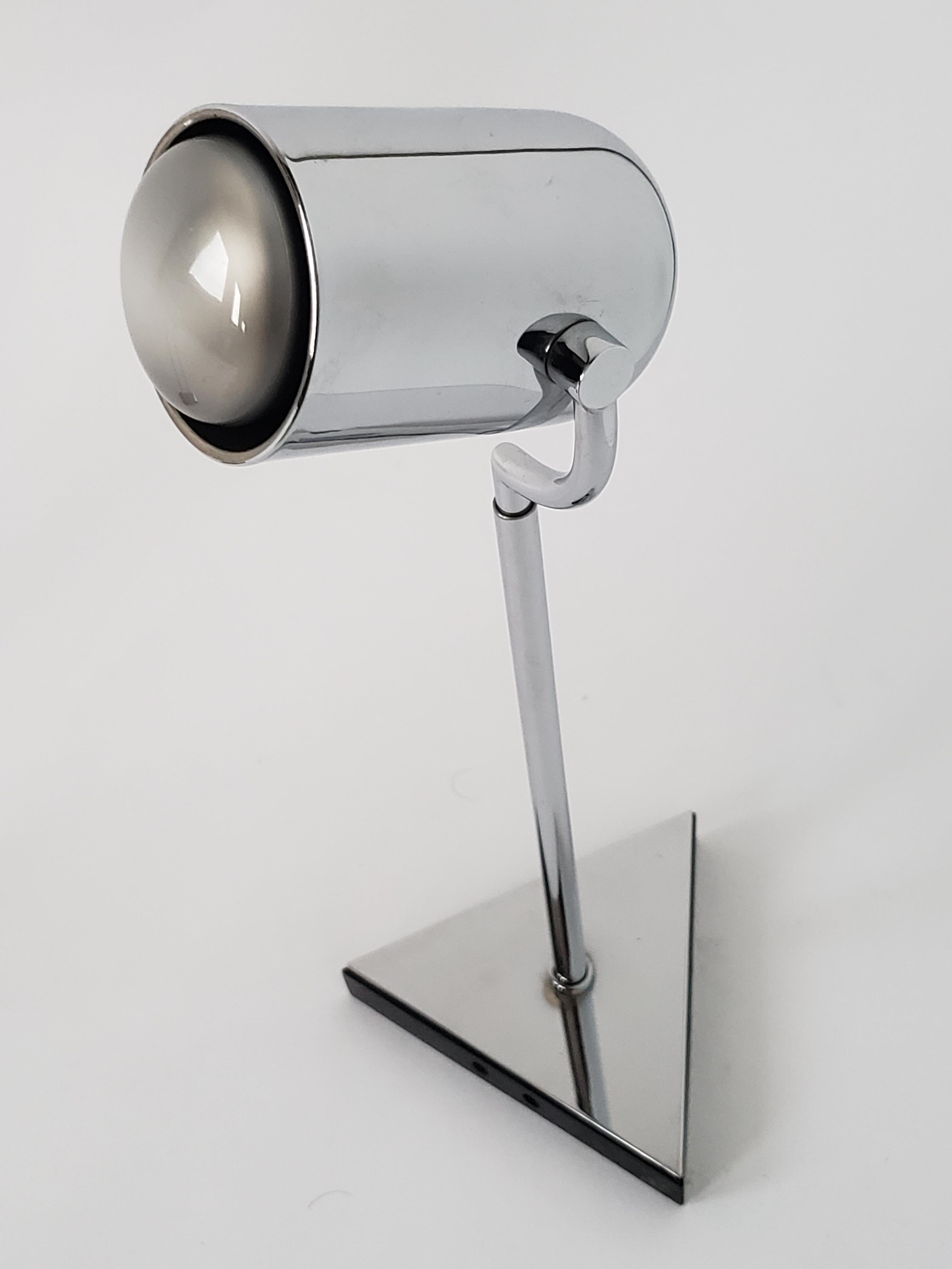 1980s Florence Casey Chrome Modular Table Lamp, Italy 1