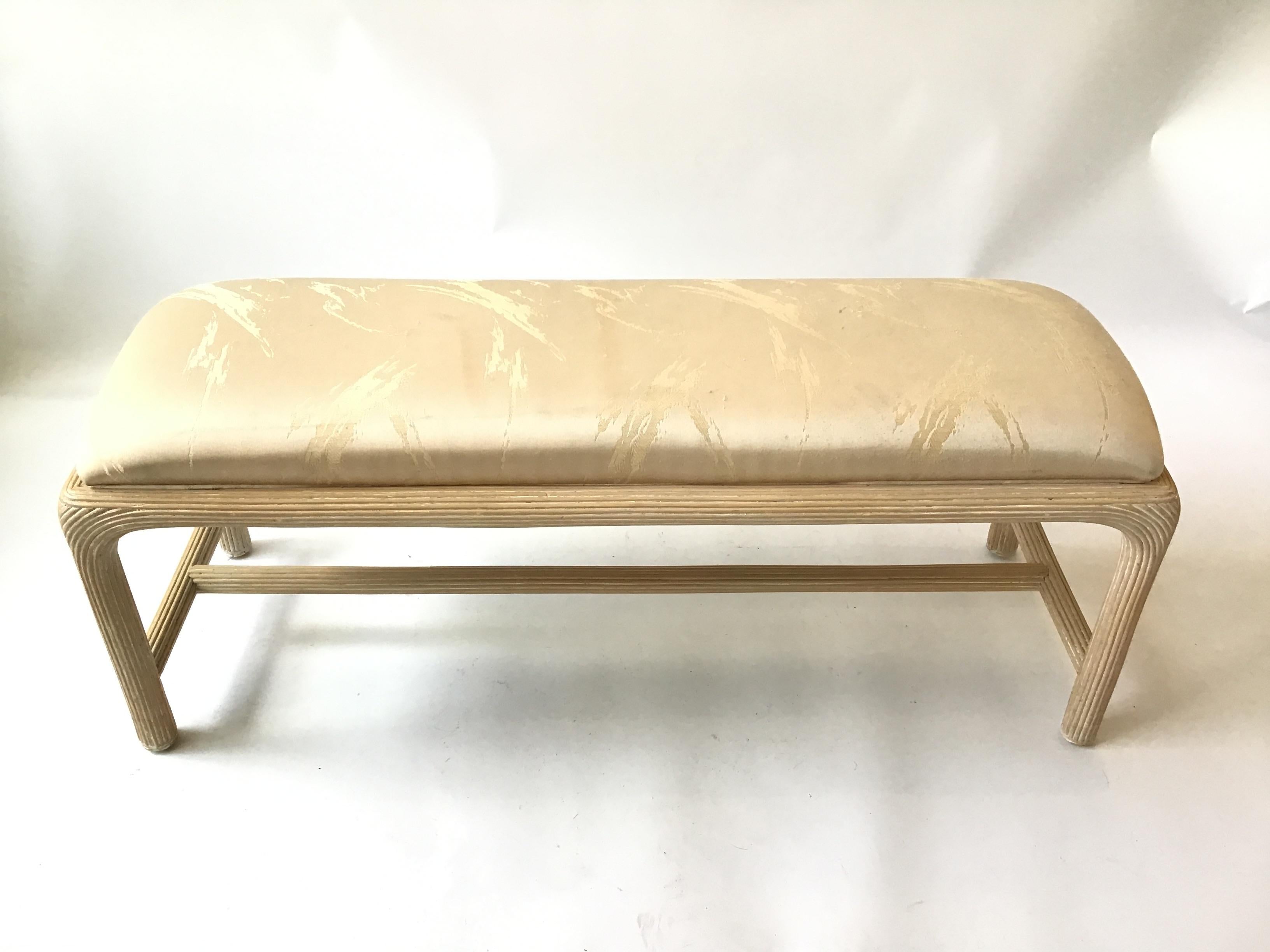 Late 20th Century 1980s Floridian Window Bench