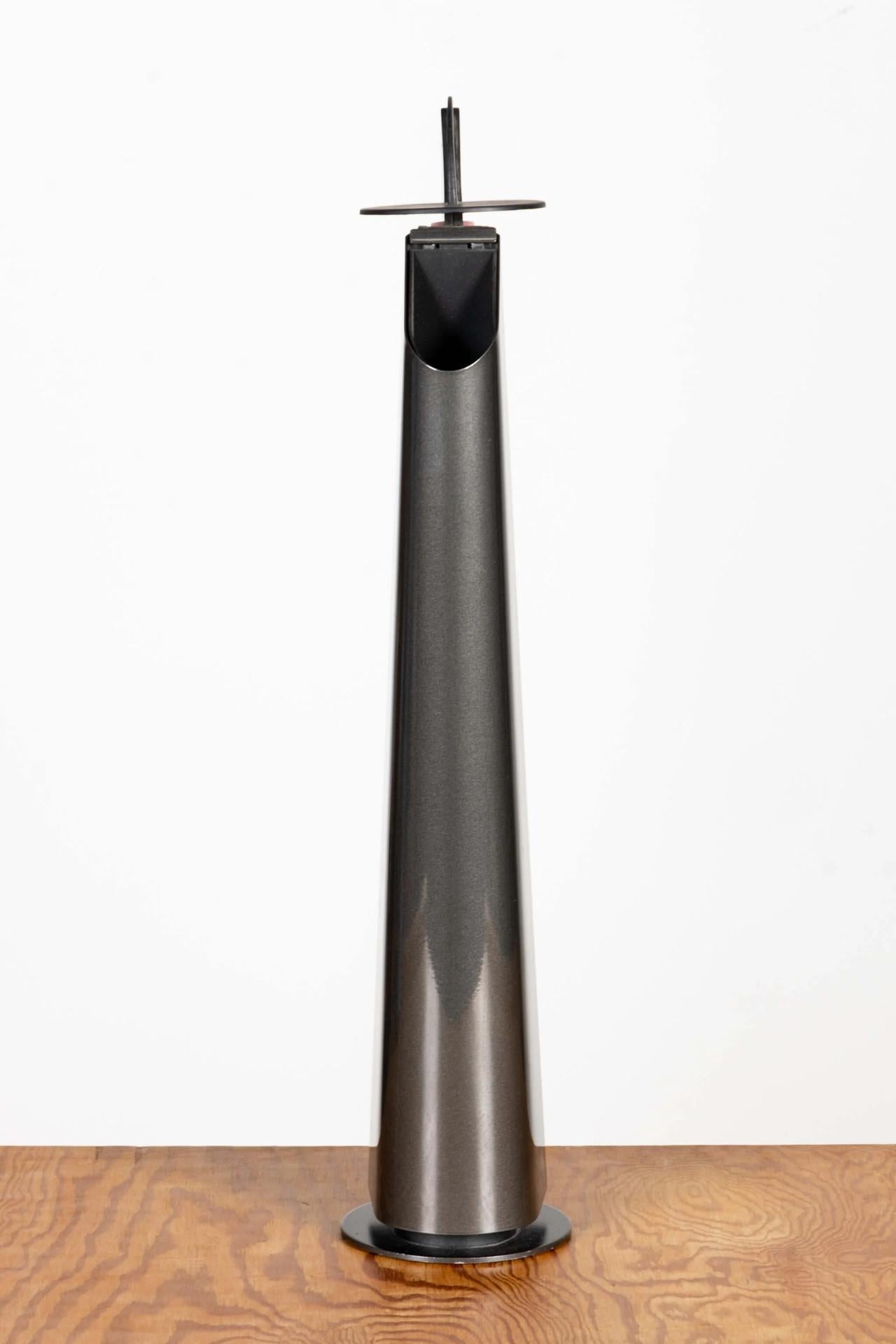 1980s Flos Gibigiana Desk Lamp, Black by Achille Castiglioni In Good Condition For Sale In Toronto, CA