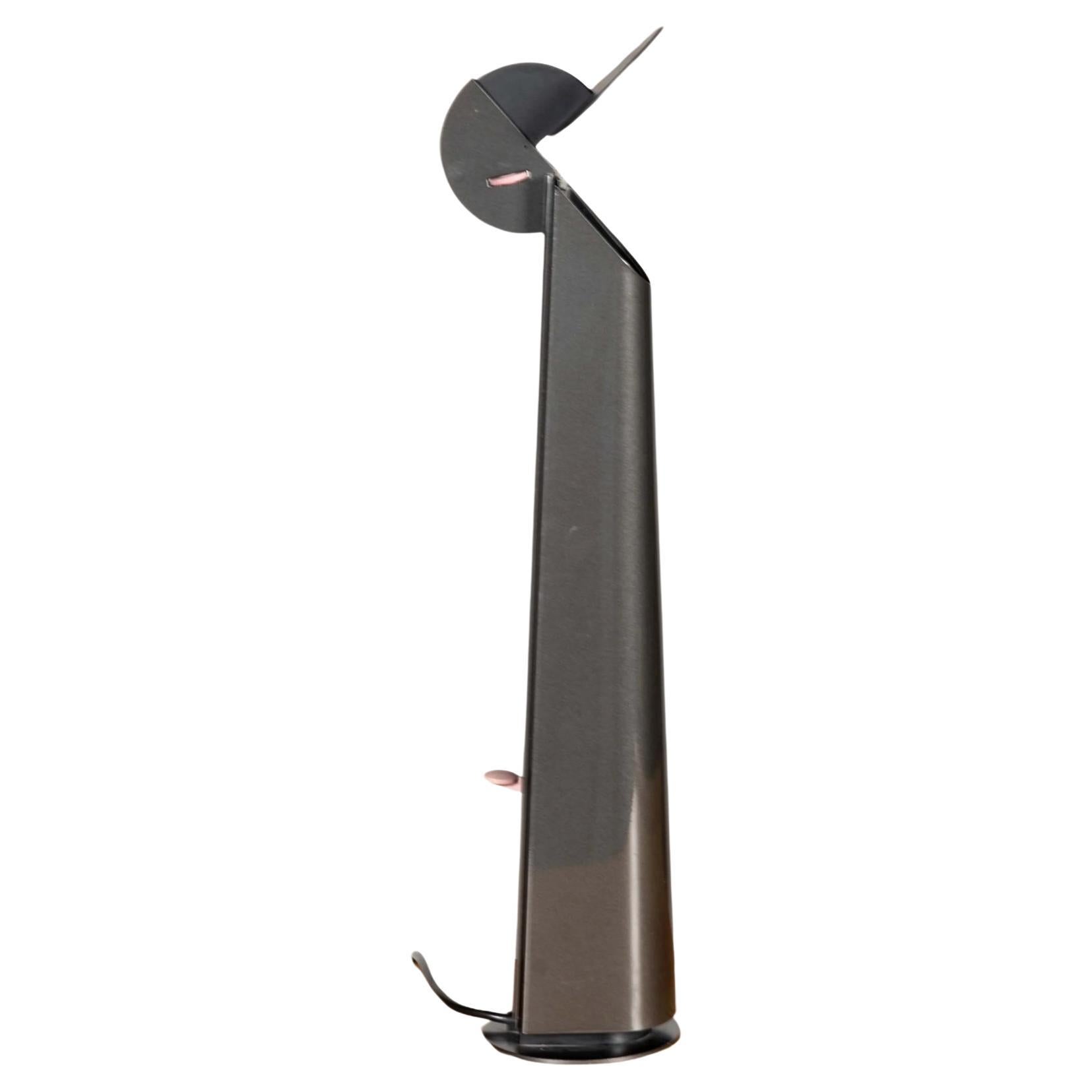 Lampada da scrivania Flos Gibigiana degli anni '80, nera di Achille Castiglioni