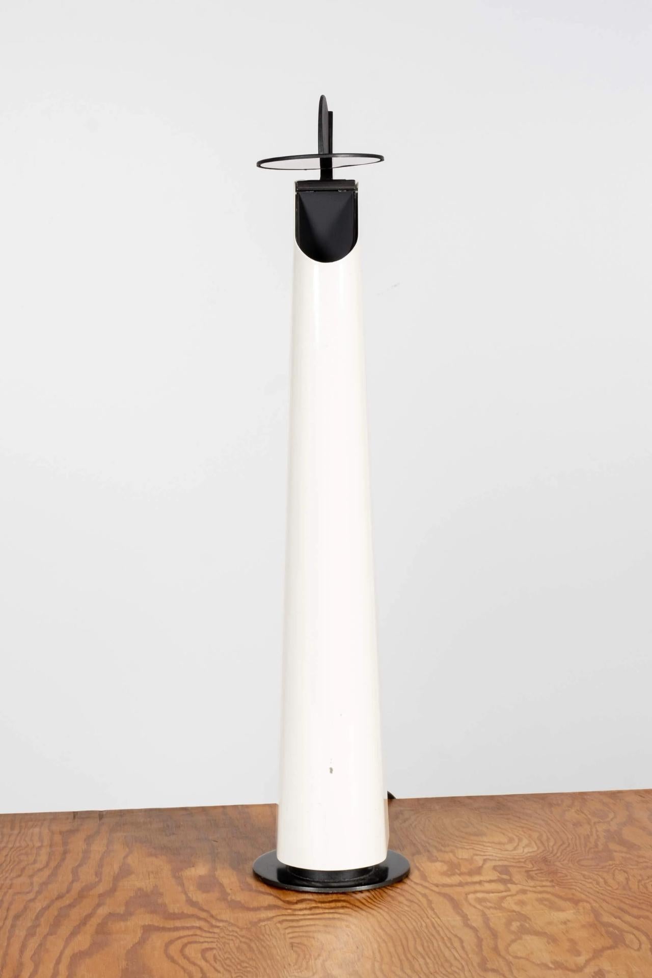 1980s Flos Gibigiana Desk Lamp, White by Achille Castiglioni For Sale 3