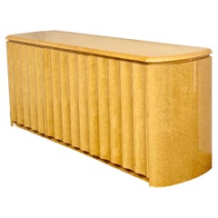 1980s, Fluted Birdseye Maple Credenza
