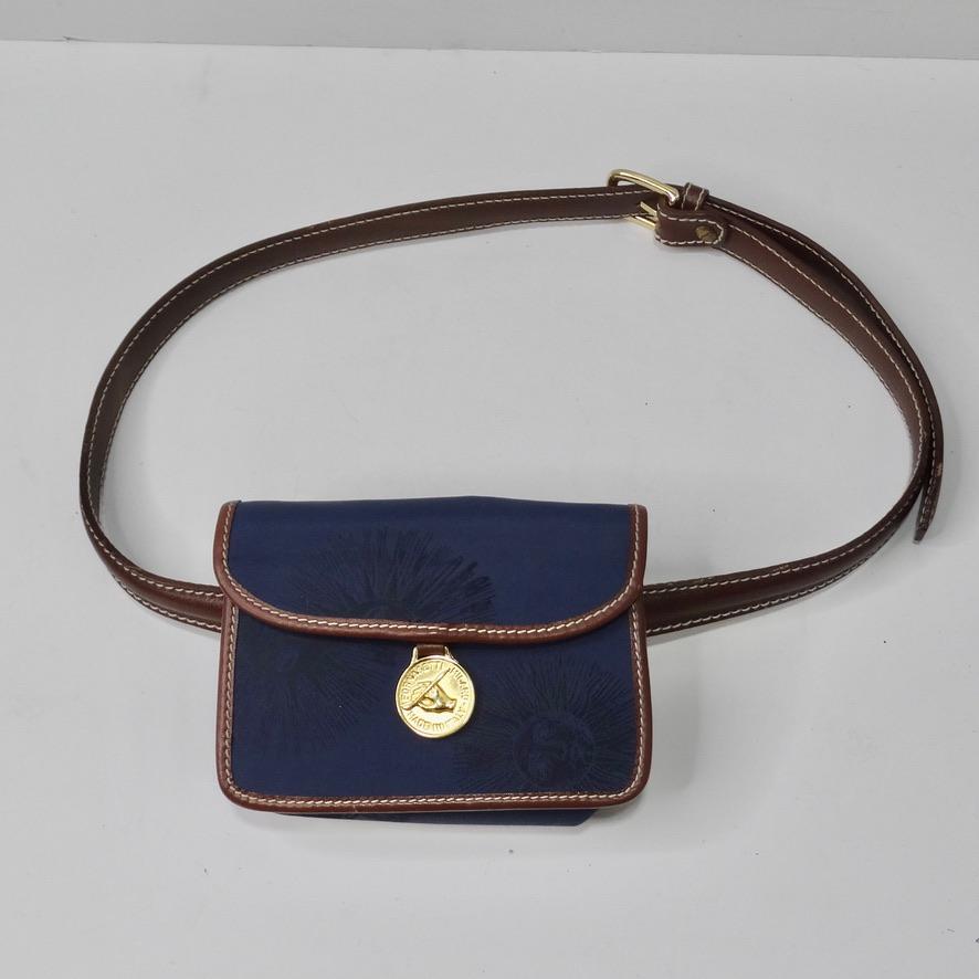 Gray 1980s Fornacetti Belt Bag
