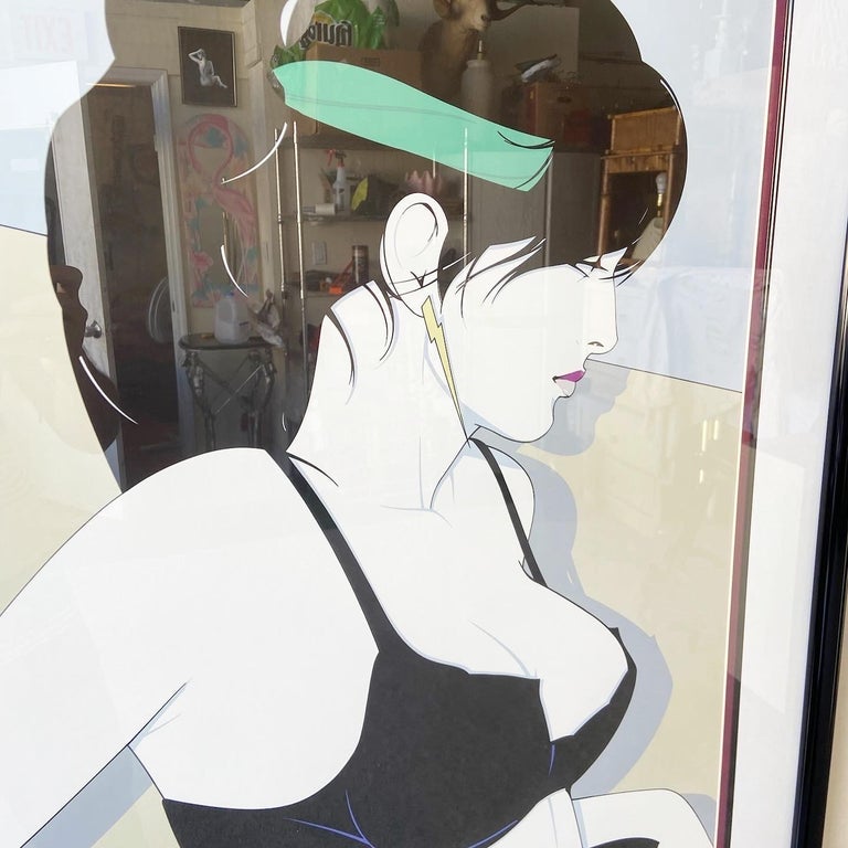 Late 20th Century 1980s Framed Playboy Portfolio Signed Print by Patrick Nagel For Sale