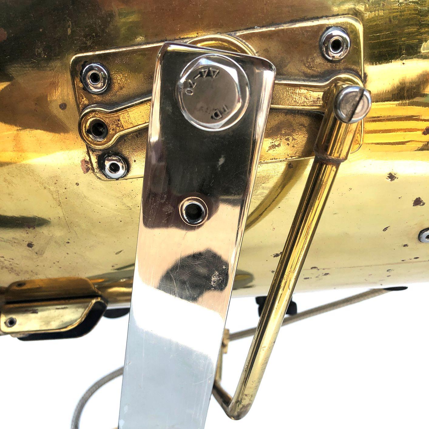 1980s Francis British Brass Search Light Russian Military Gyroscope Tripod Lamp 8
