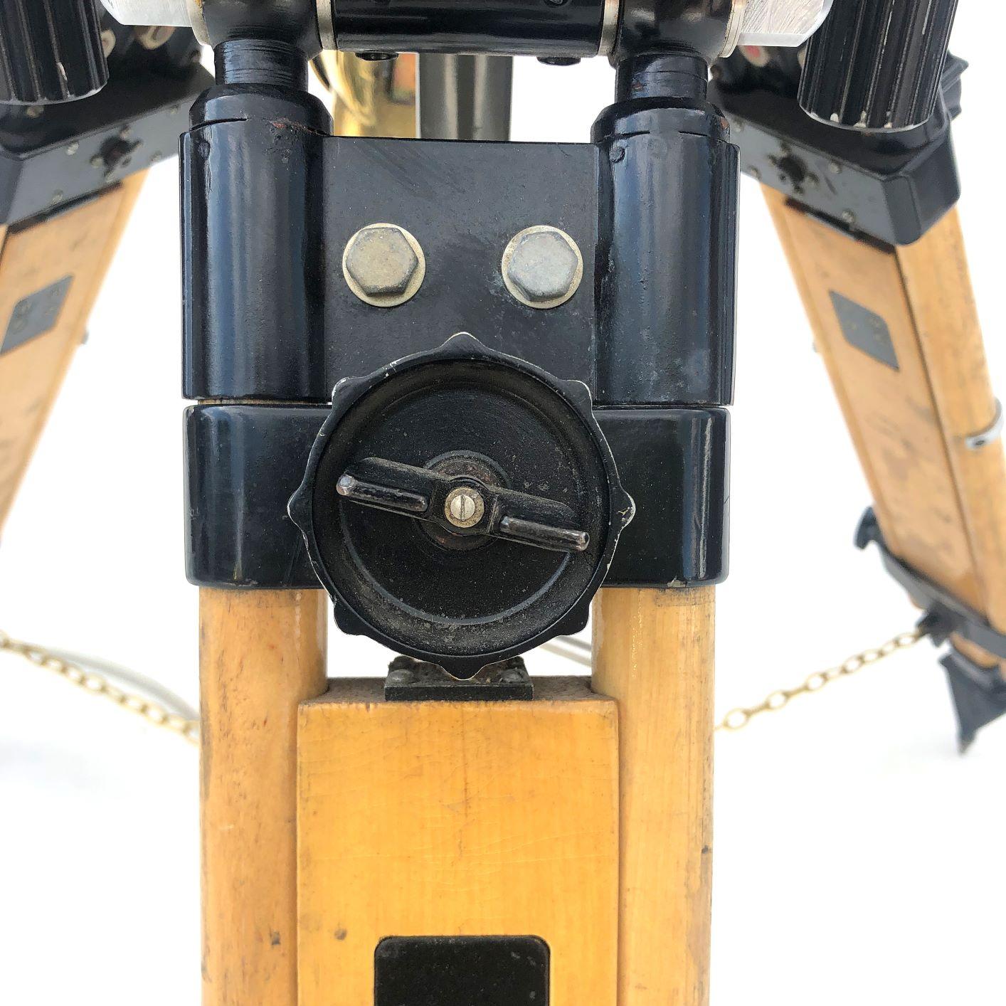 1980s Francis British Brass Search Light Russian Military Gyroscope Tripod Lamp 1