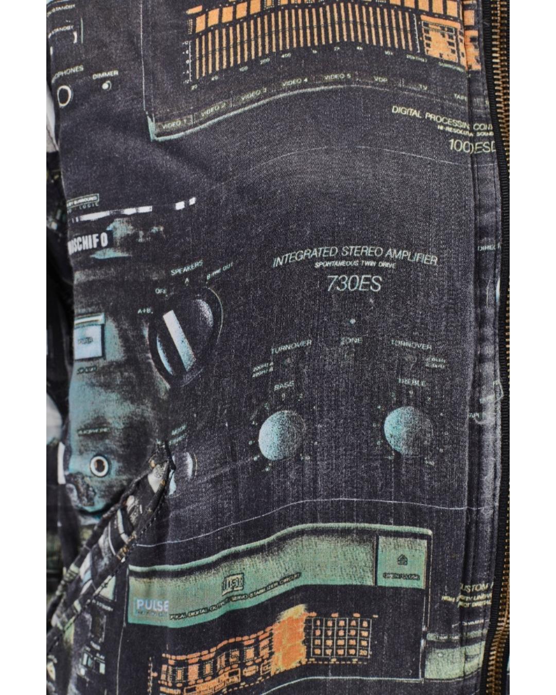 Giacca reversibile anni '80 di Franco Moschino con CD e nastro adesivo in vendita 5