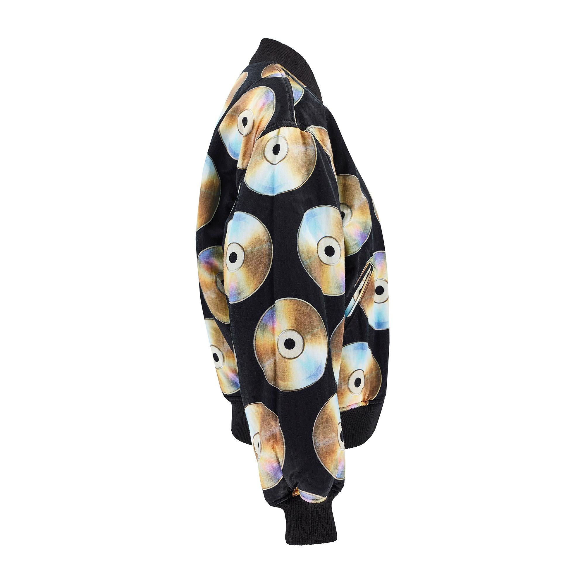 Donna Giacca reversibile anni '80 di Franco Moschino con CD e nastro adesivo in vendita