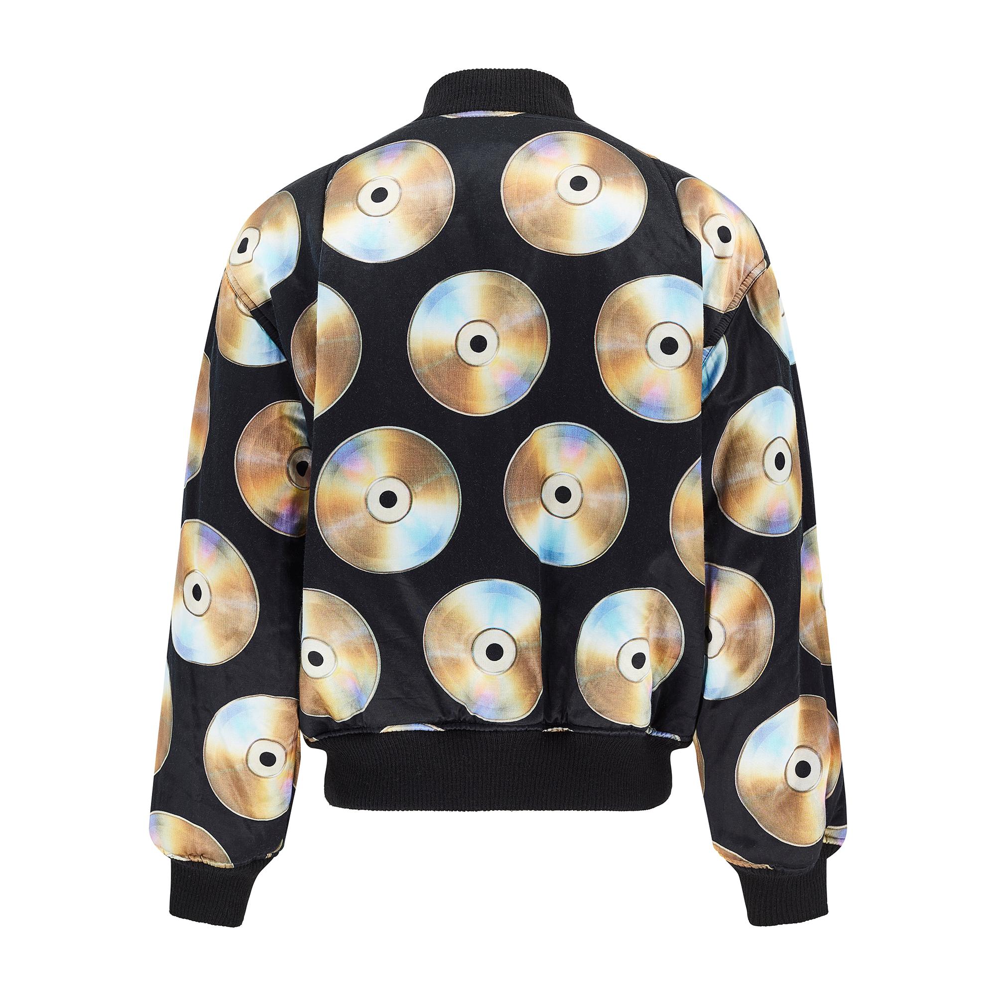 Giacca reversibile anni '80 di Franco Moschino con CD e nastro adesivo in vendita 1