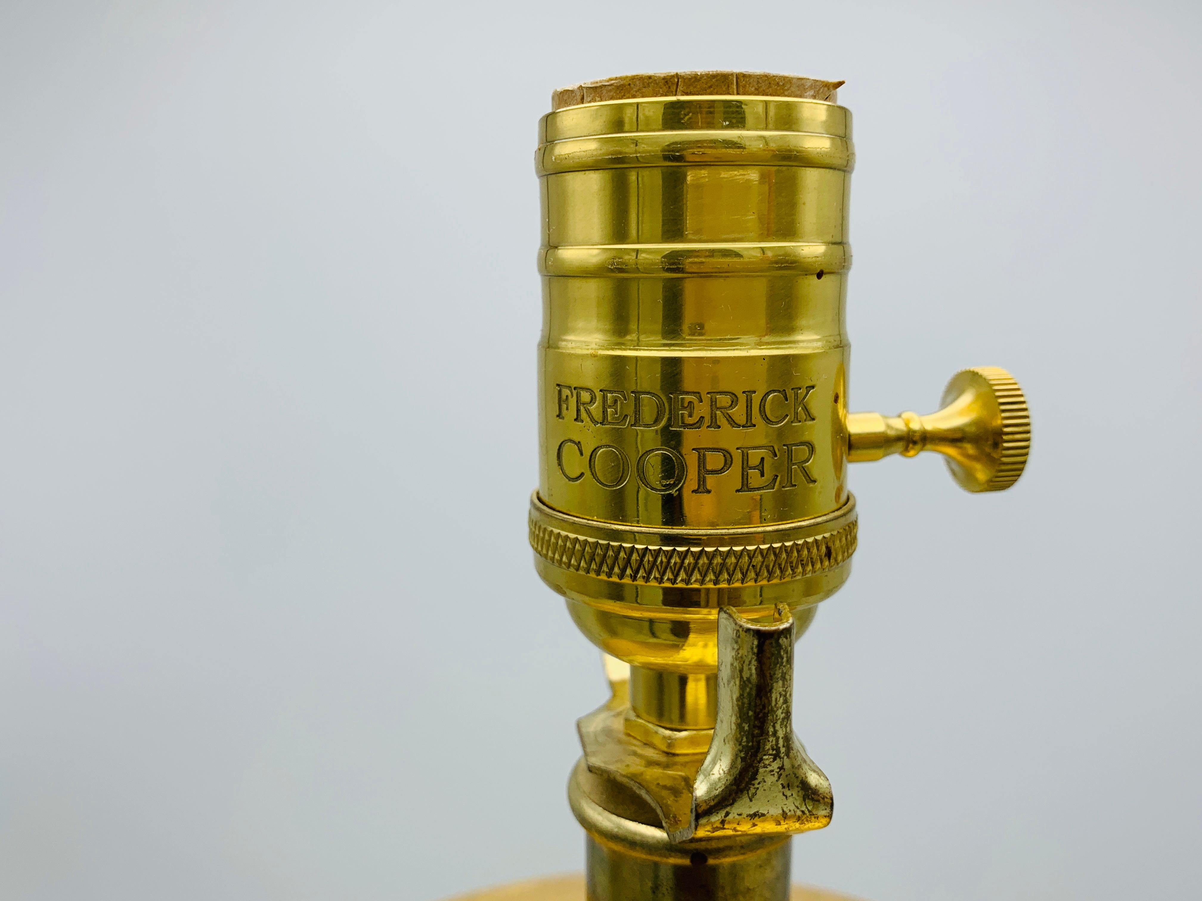 1980s Frederick Cooper Gold Damask Urn Lamp with Gilt Detailing For Sale 8