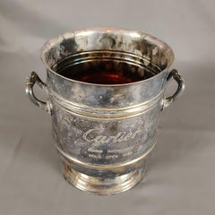 Seau à glace Sully en métal argenté Christofle des années 1980