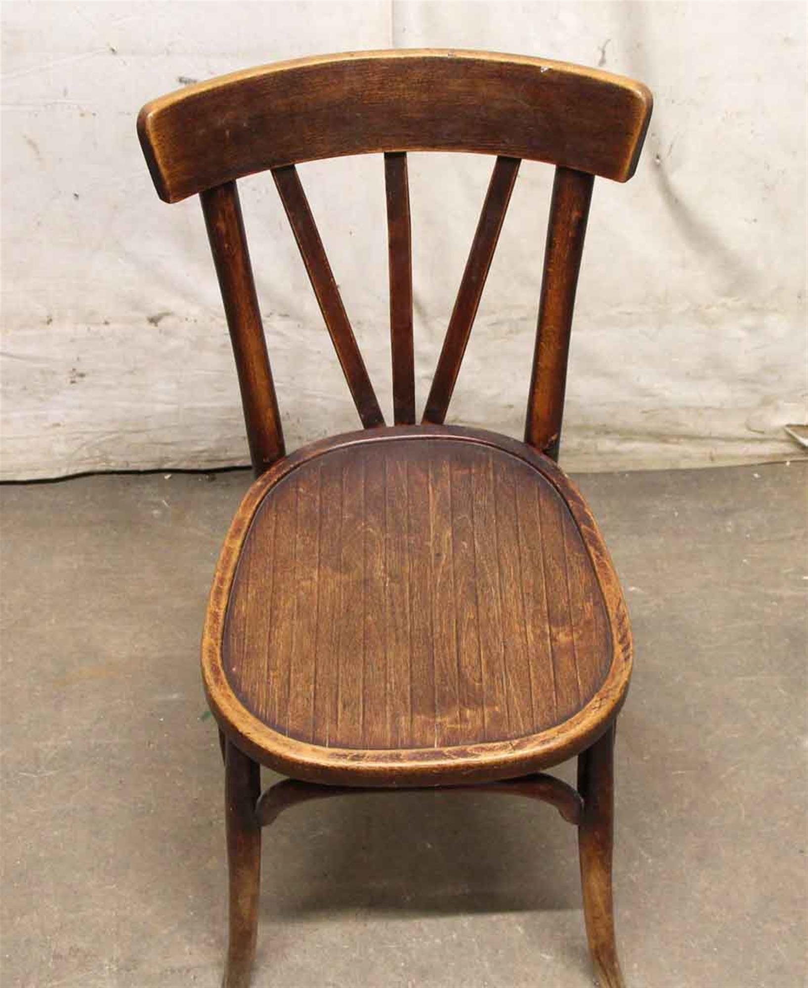 Late 20th Century 1980s French Dark Tone Wooden Bistro Chair