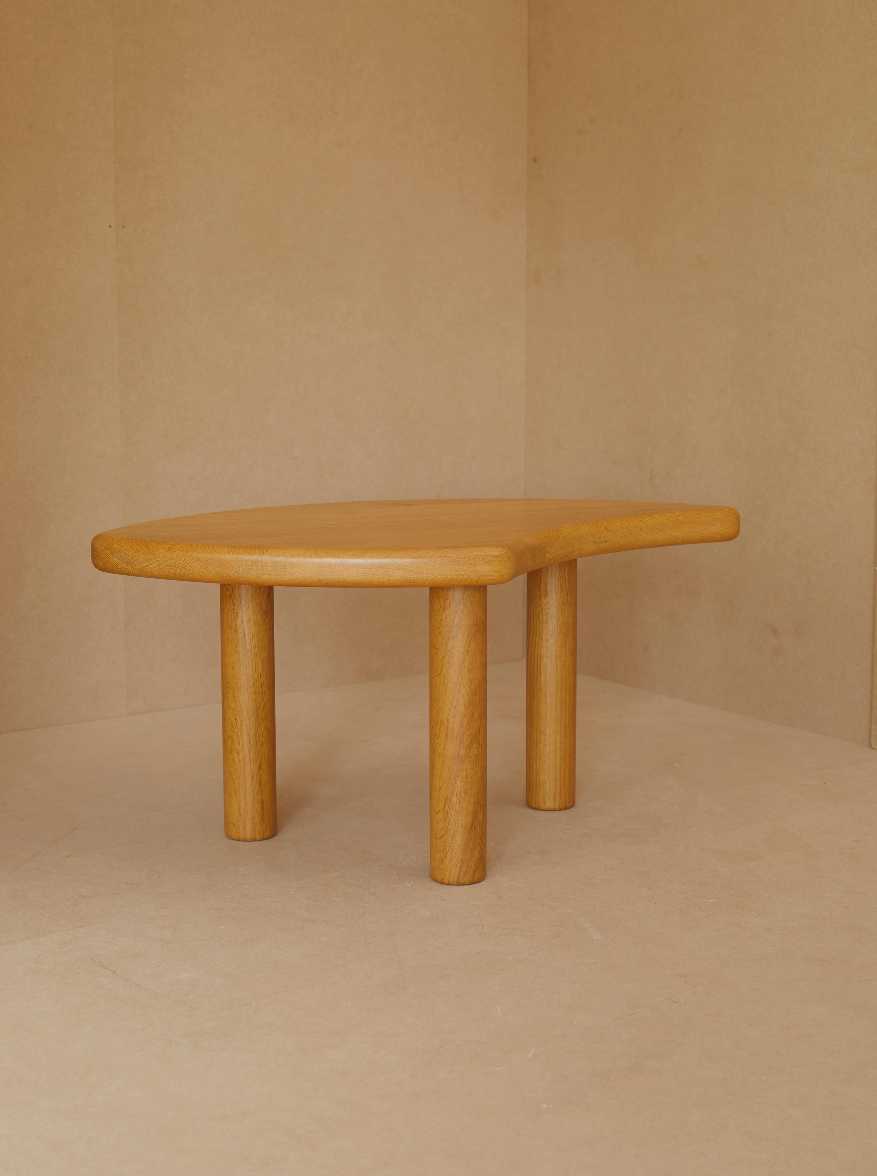 Late 20th Century 1980s French Limited, Made-to-order Solid Oak Modular Coffee Tables For Sale