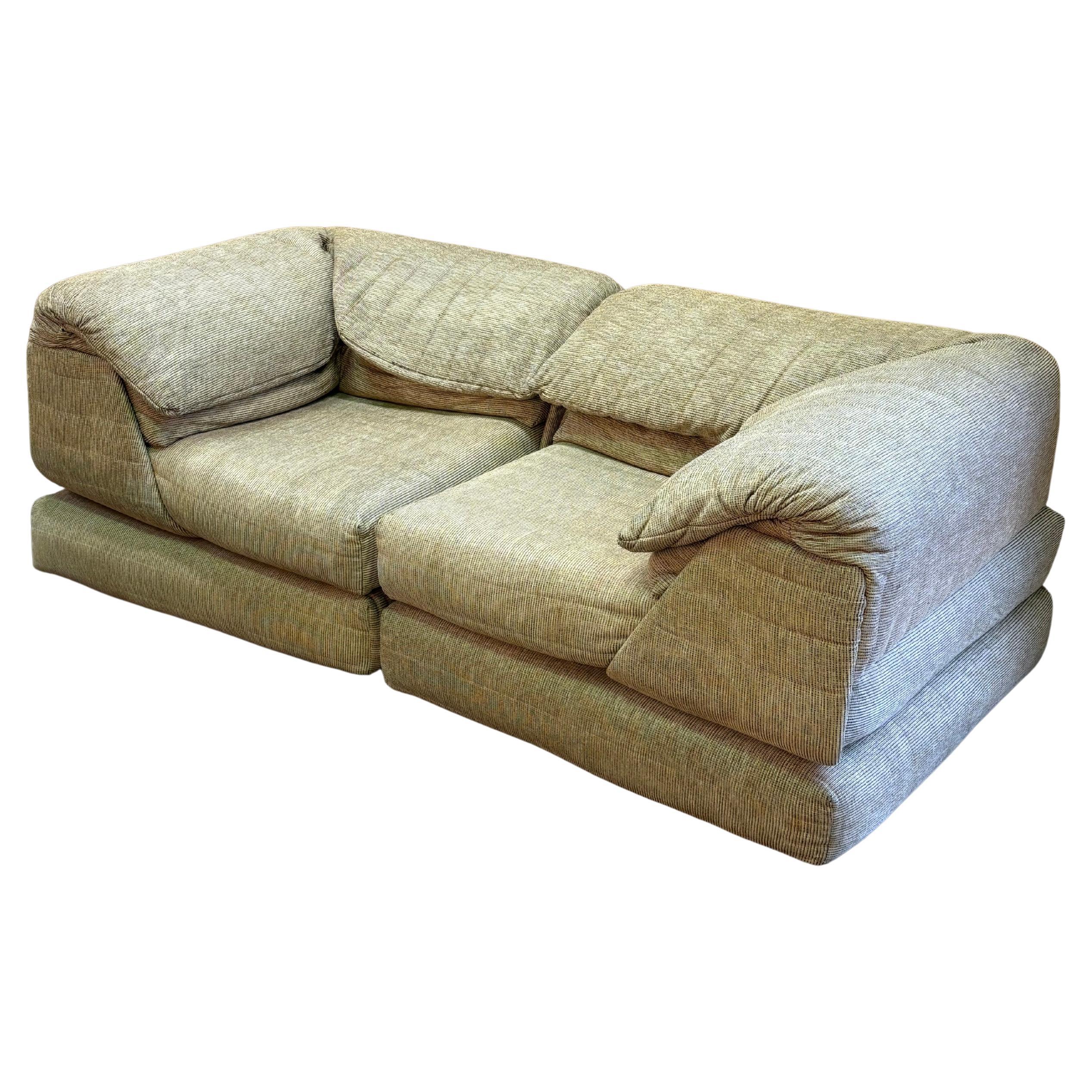 1980s French Modular Sleeper Sofa by Roche Bobois For Sale