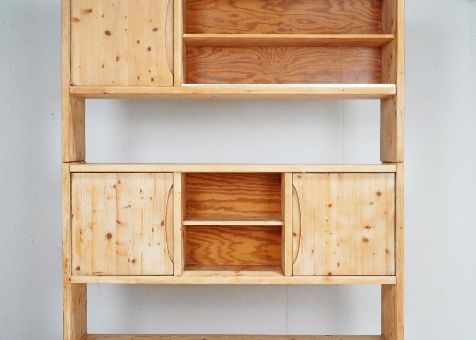 1980s French Pine Modular Bookcase Highboard Shelving Unit 4