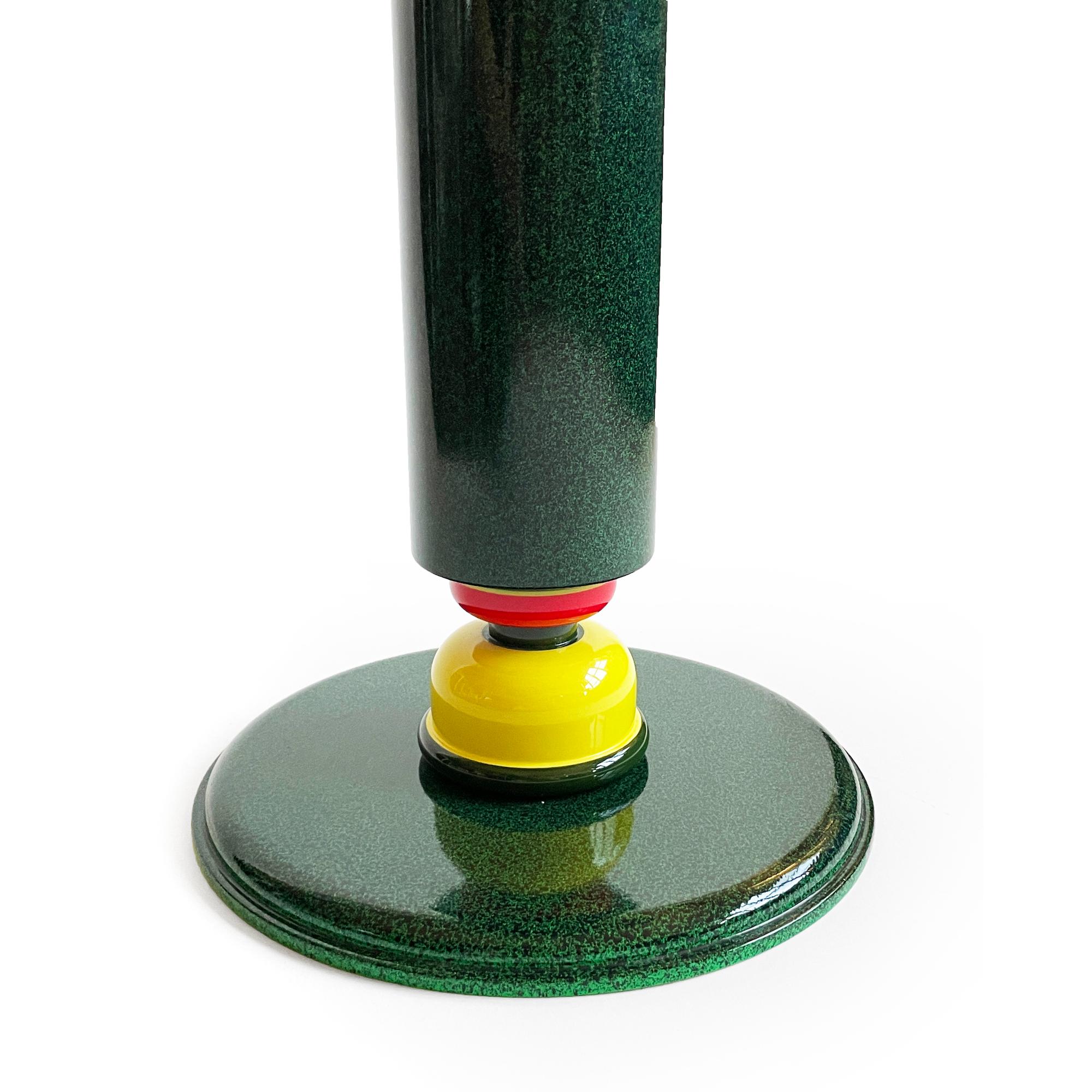 1980s French Postmodern Lacquered Table by Olivier Villatte In Good Condition In Brooklyn, NY