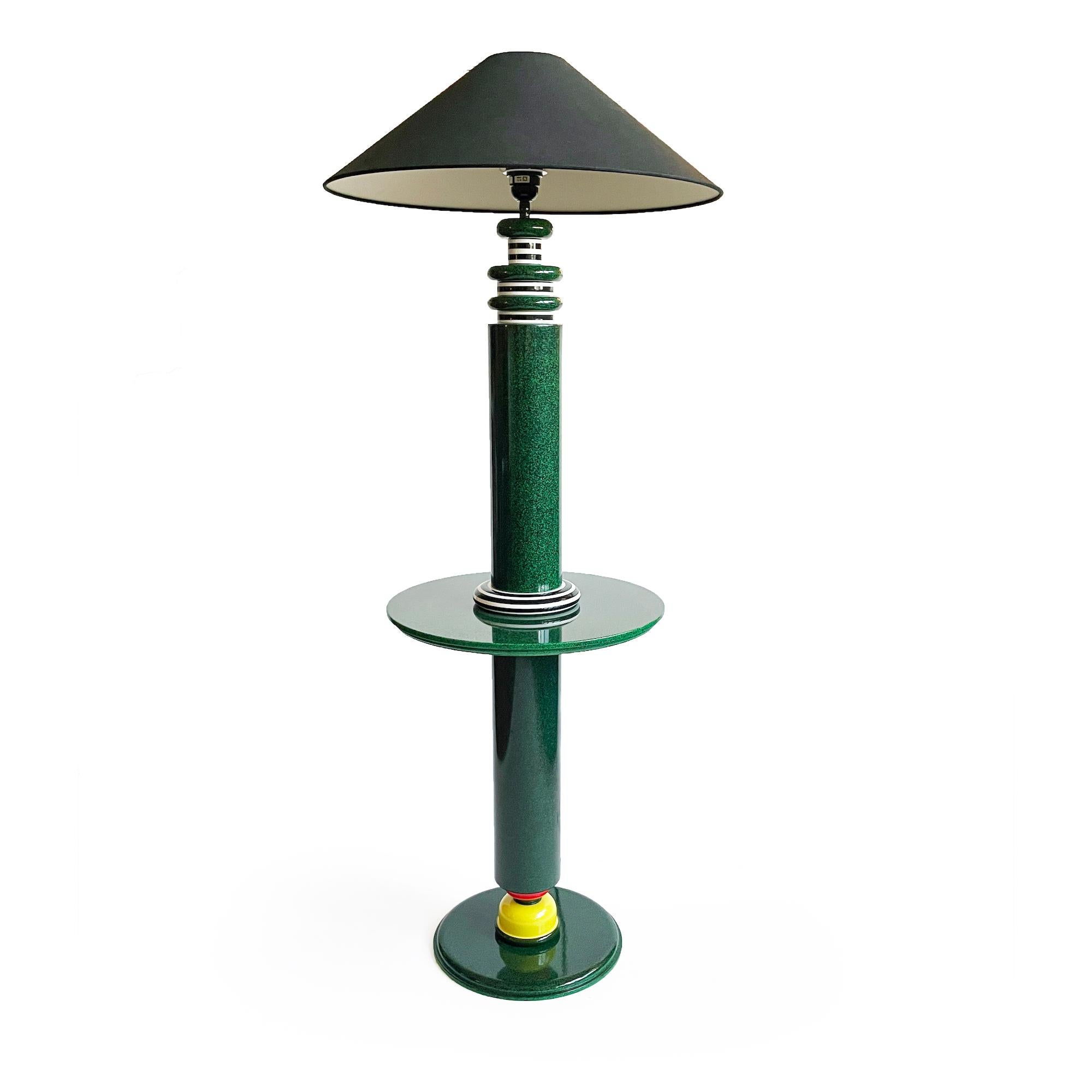 1980s French Postmodern Lacquered Table by Olivier Villatte 2