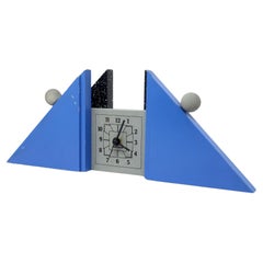 1980s French Postmodern Mantle Clock 