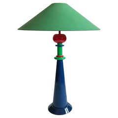 1980s French Postmodern Table Lamp by Olivier Villatte 