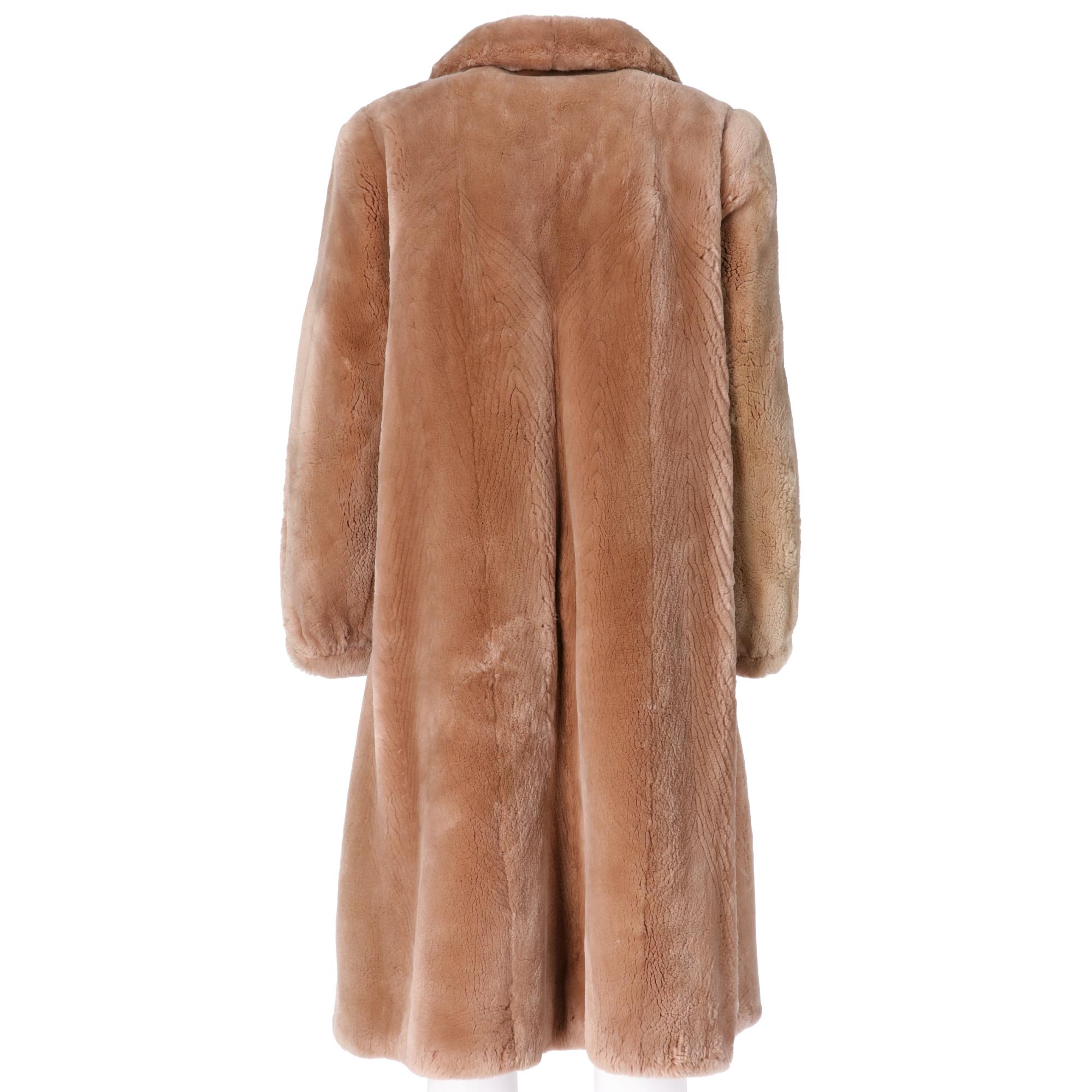 1980s G. Balzani Beige Beaver Fur Coat In Excellent Condition In Lugo (RA), IT