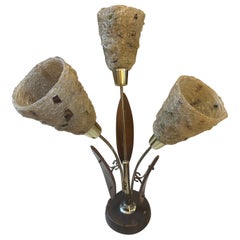 Lampe de bureau italienne moderne en métal, résine et plastique de style Gaetano Pesce des années 1980