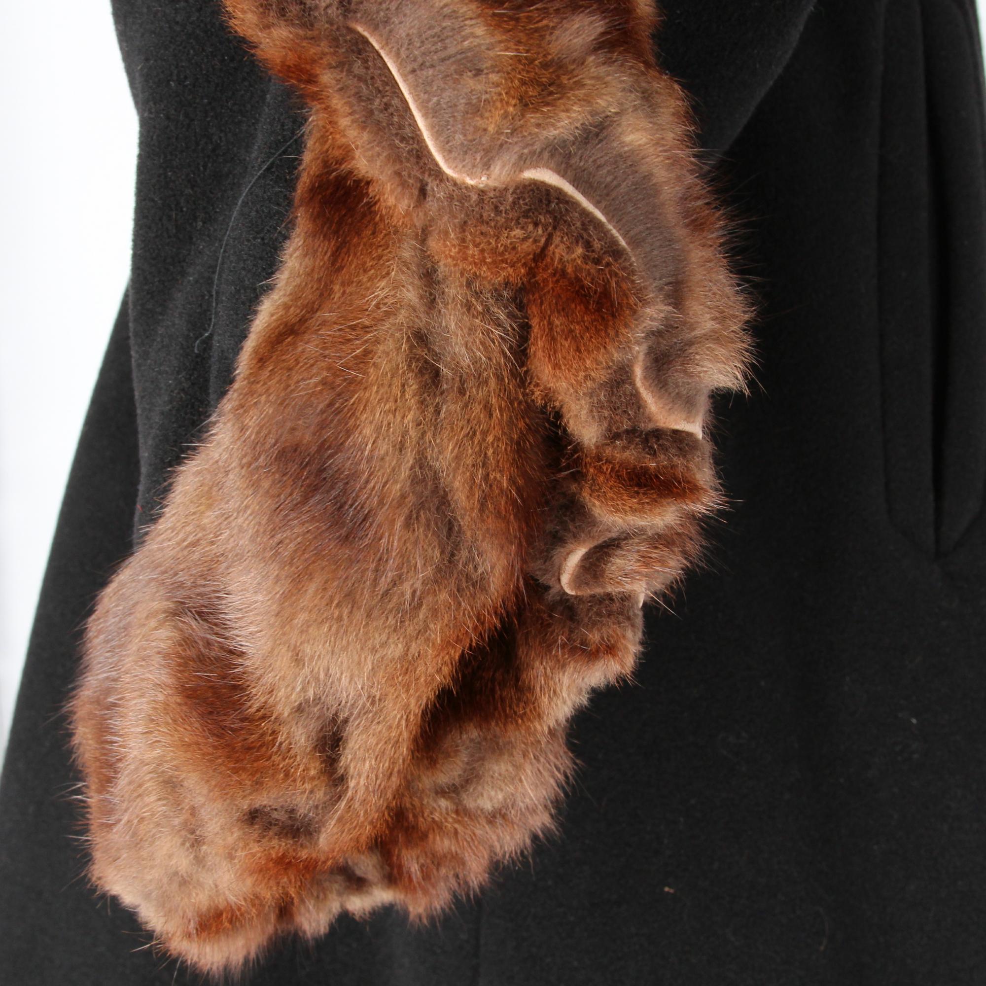 1980s Gai Mattiolo Opossum Fur Coat In Good Condition For Sale In Lugo (RA), IT