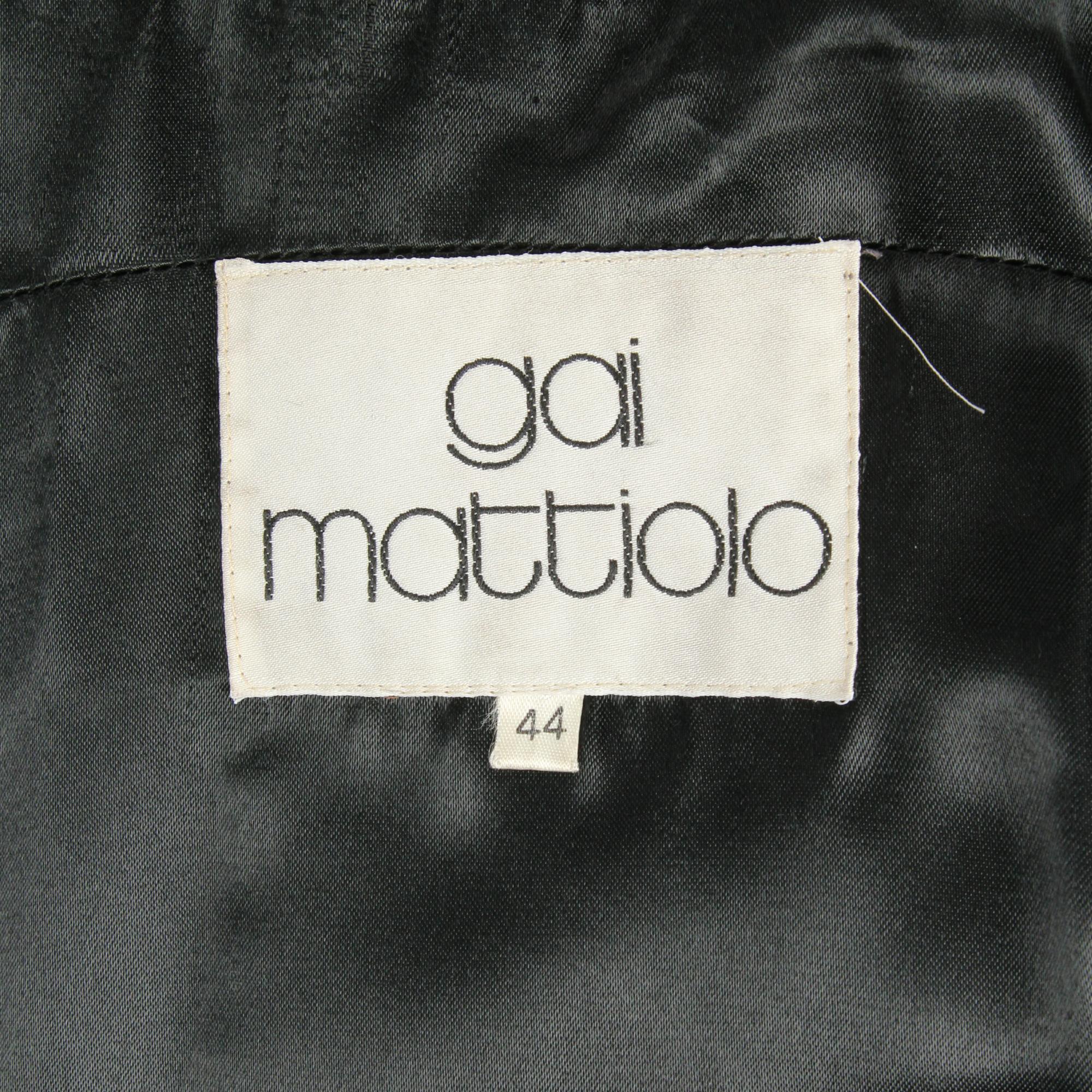1980s Gai Mattiolo Opossum Fur Coat For Sale 2