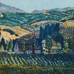 1980's Gail Packer (estadounidense), Aguafuerte firmado y enmarcado, Prueba de artista