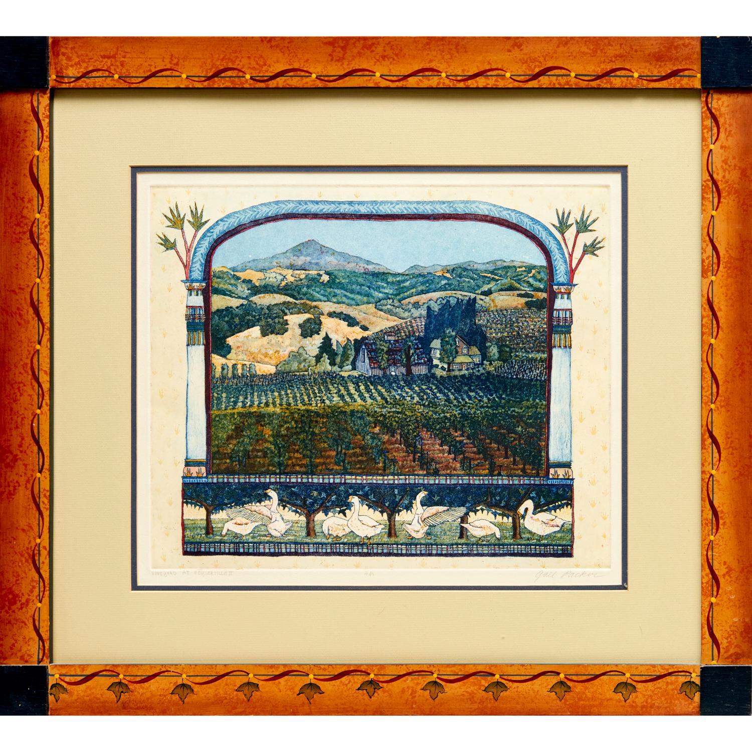 Gail Packer (americano), 1980, acquaforte acquatinta firmata e incorniciata, prova d'artista in vendita 1