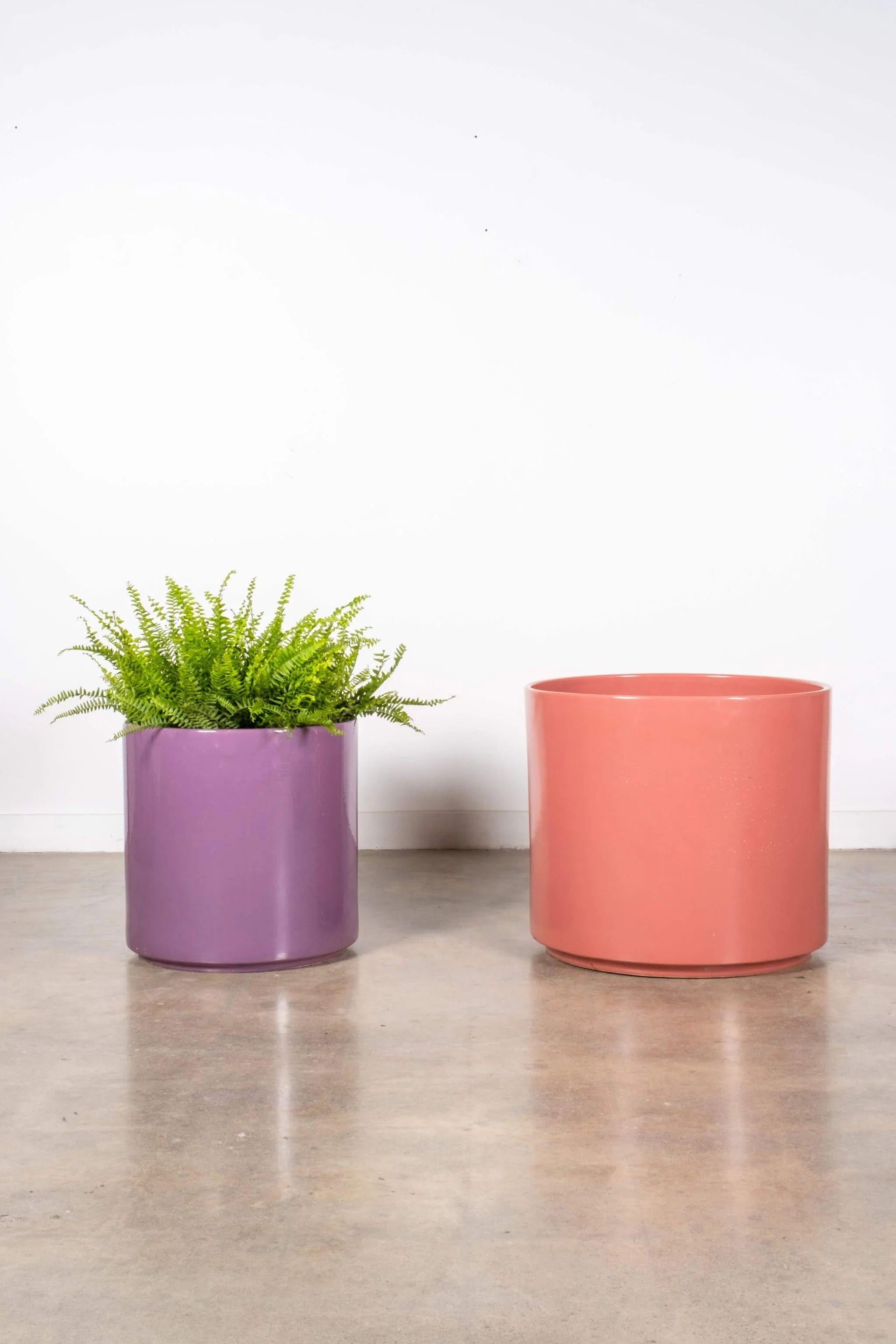 American 1980s Gainey California Planter, Purple For Sale